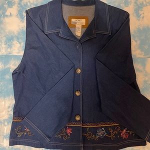 Koret City Blues Jacket Size medium Blue in color